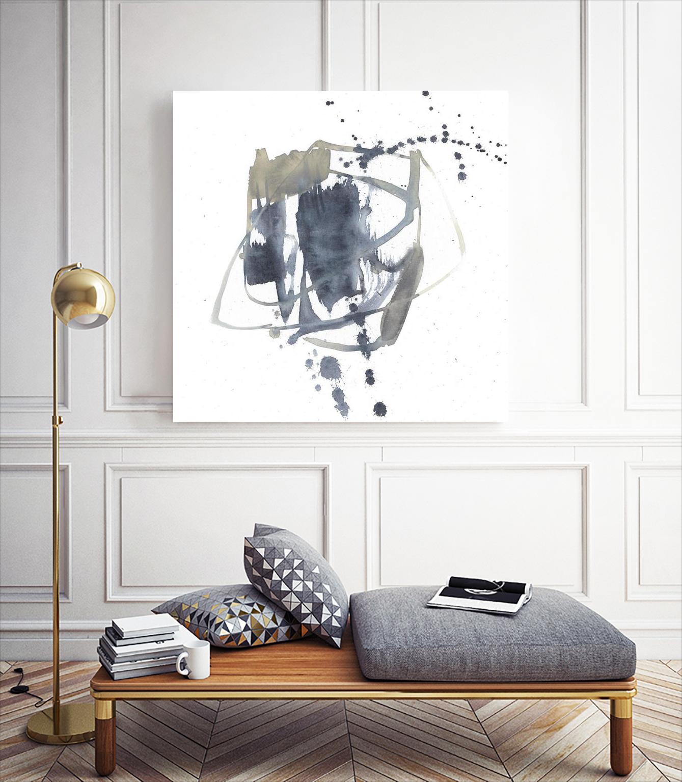 Off Center II by Jennifer Goldberger on GIANT ART - neutral abstract