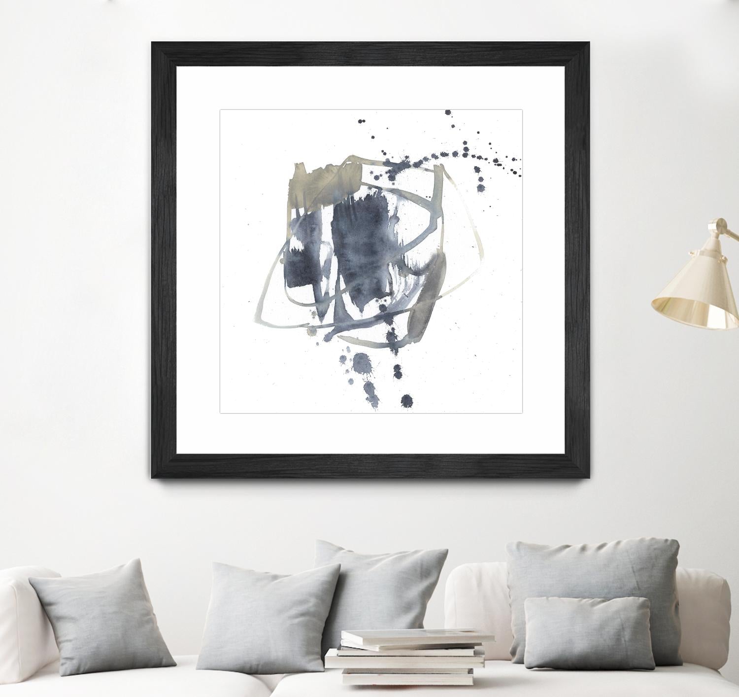 Off Center II by Jennifer Goldberger on GIANT ART - neutral abstract