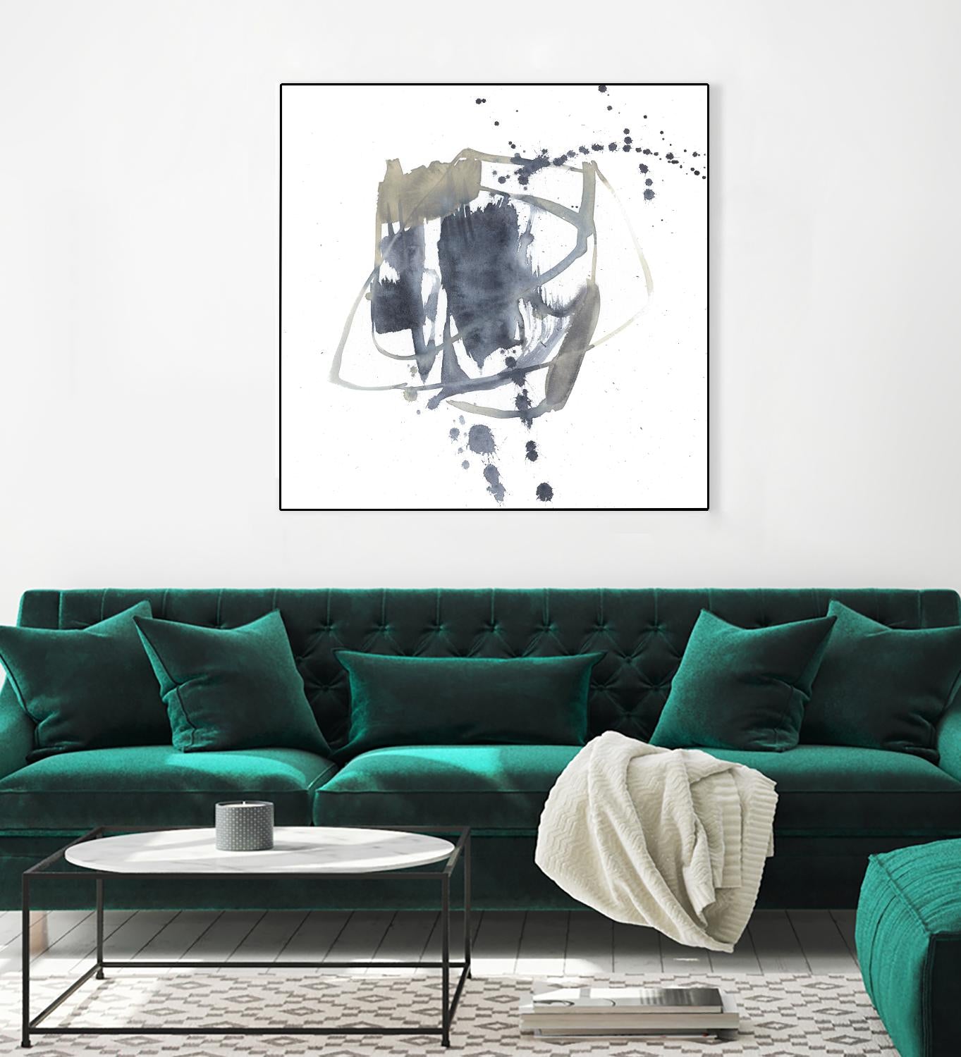 Off Center II by Jennifer Goldberger on GIANT ART - neutral abstract