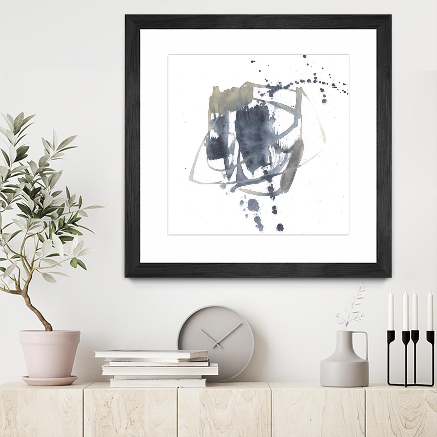 Off Center II by Jennifer Goldberger on GIANT ART - neutral abstract