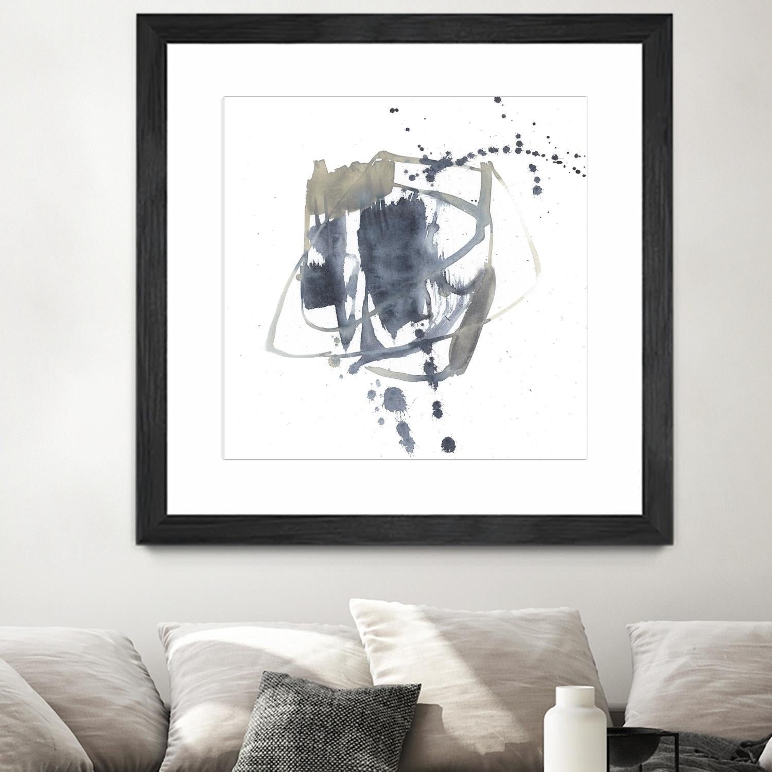 Off Center II by Jennifer Goldberger on GIANT ART - neutral abstract