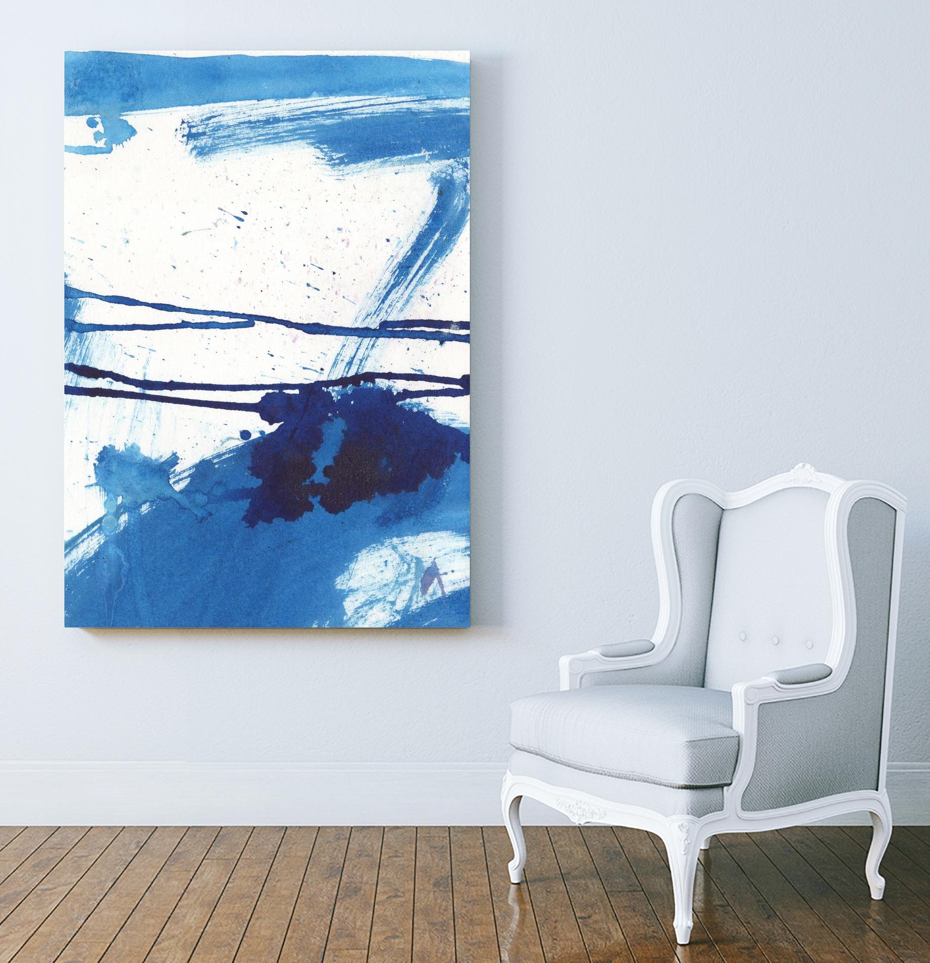 Blue Mystic I by Joyce Combs on GIANT ART - blue abstract