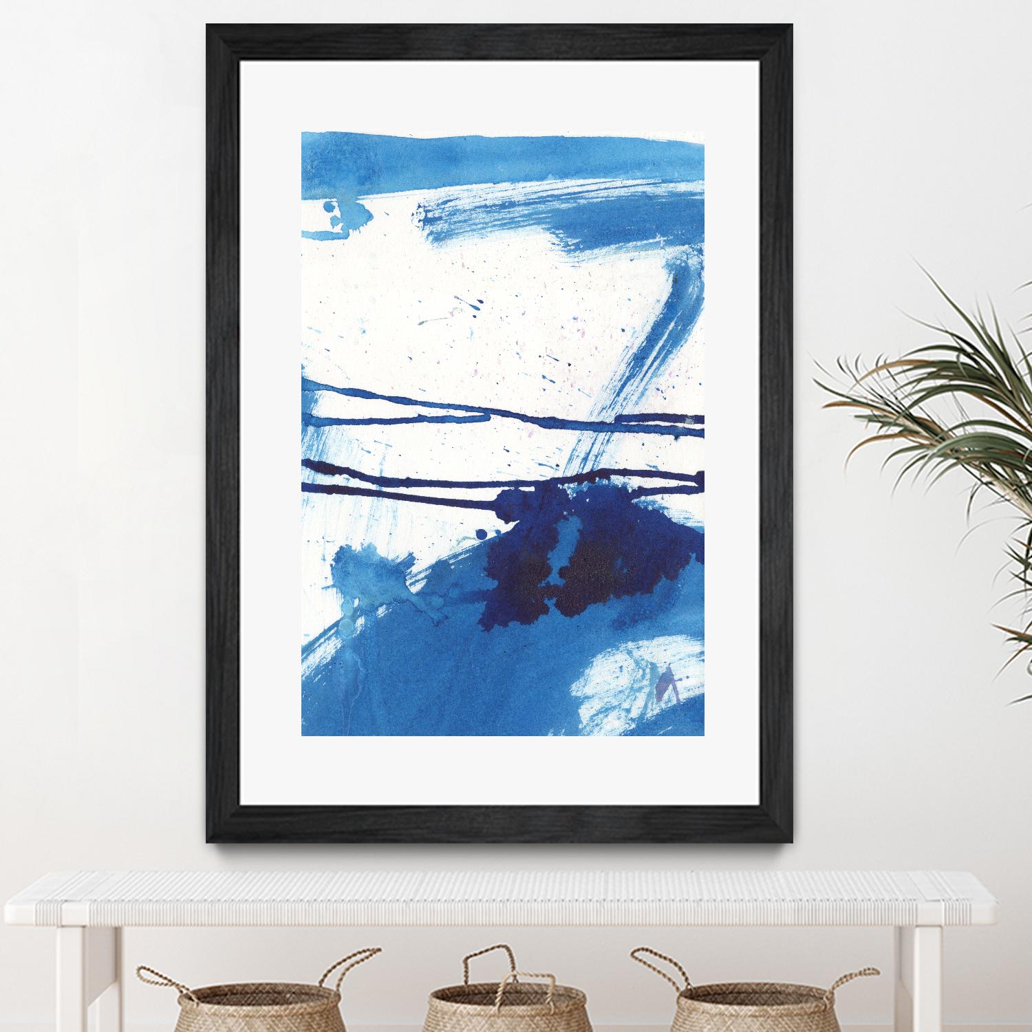 Blue Mystic I by Joyce Combs on GIANT ART - blue abstract