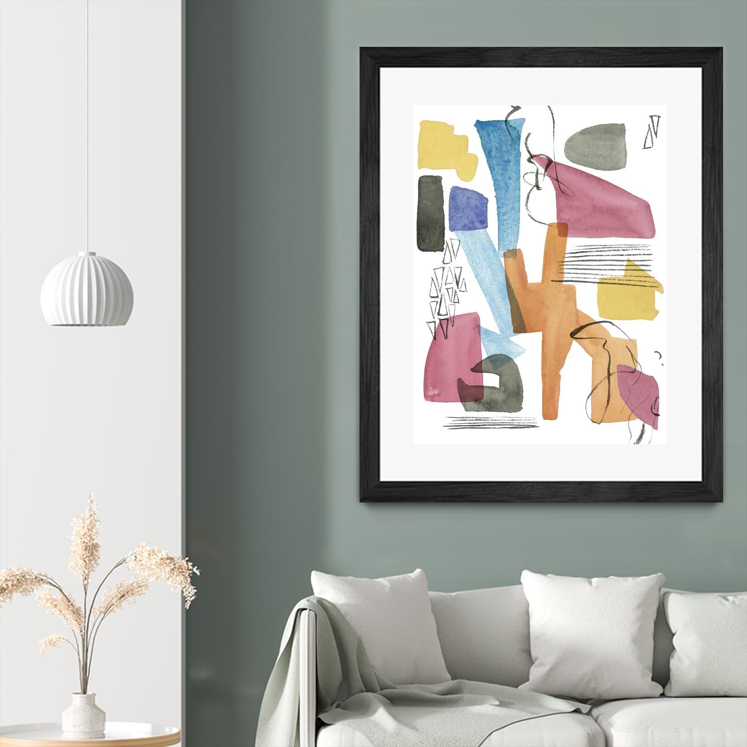 Colors of Sound I by Melissa Wang on GIANT ART - brights abstract