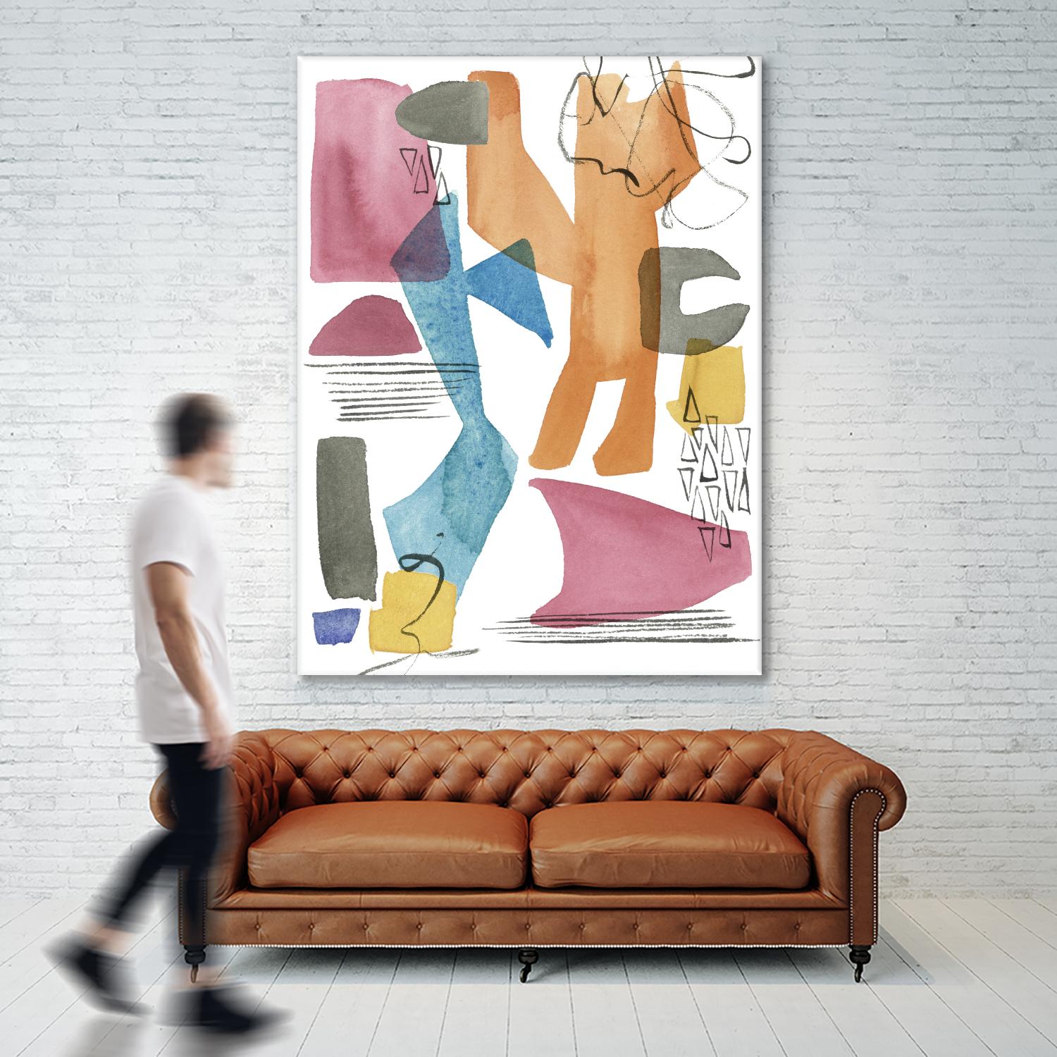 Colors of Sound II by Melissa Wang on GIANT ART - brights abstract