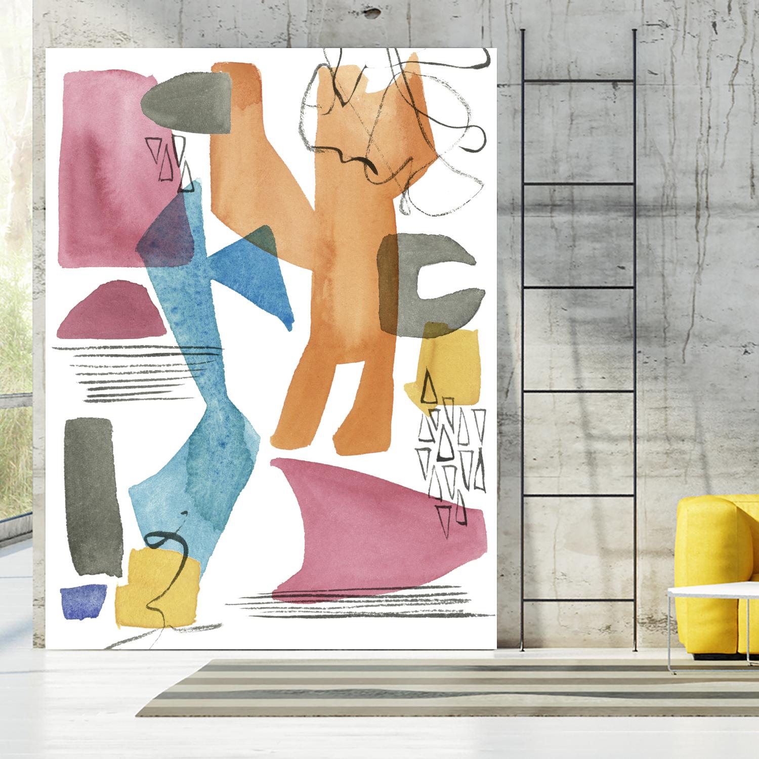 Colors of Sound II by Melissa Wang on GIANT ART - brights abstract