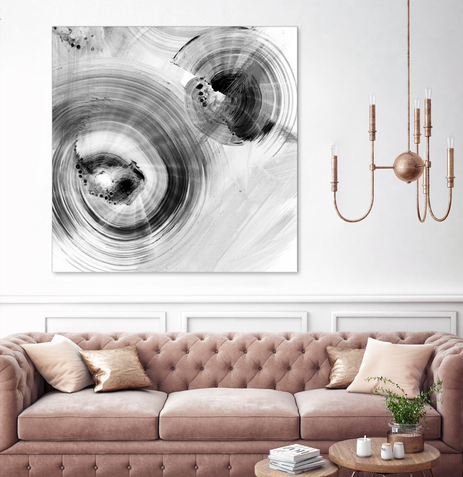 Reverse Ripple Effect I by Ethan Harper on GIANT ART - neutral abstract