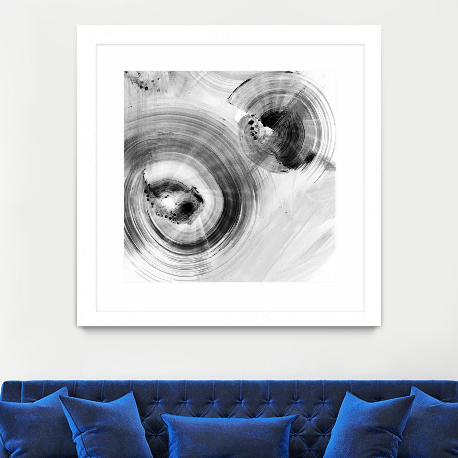 Reverse Ripple Effect I by Ethan Harper on GIANT ART - neutral abstract