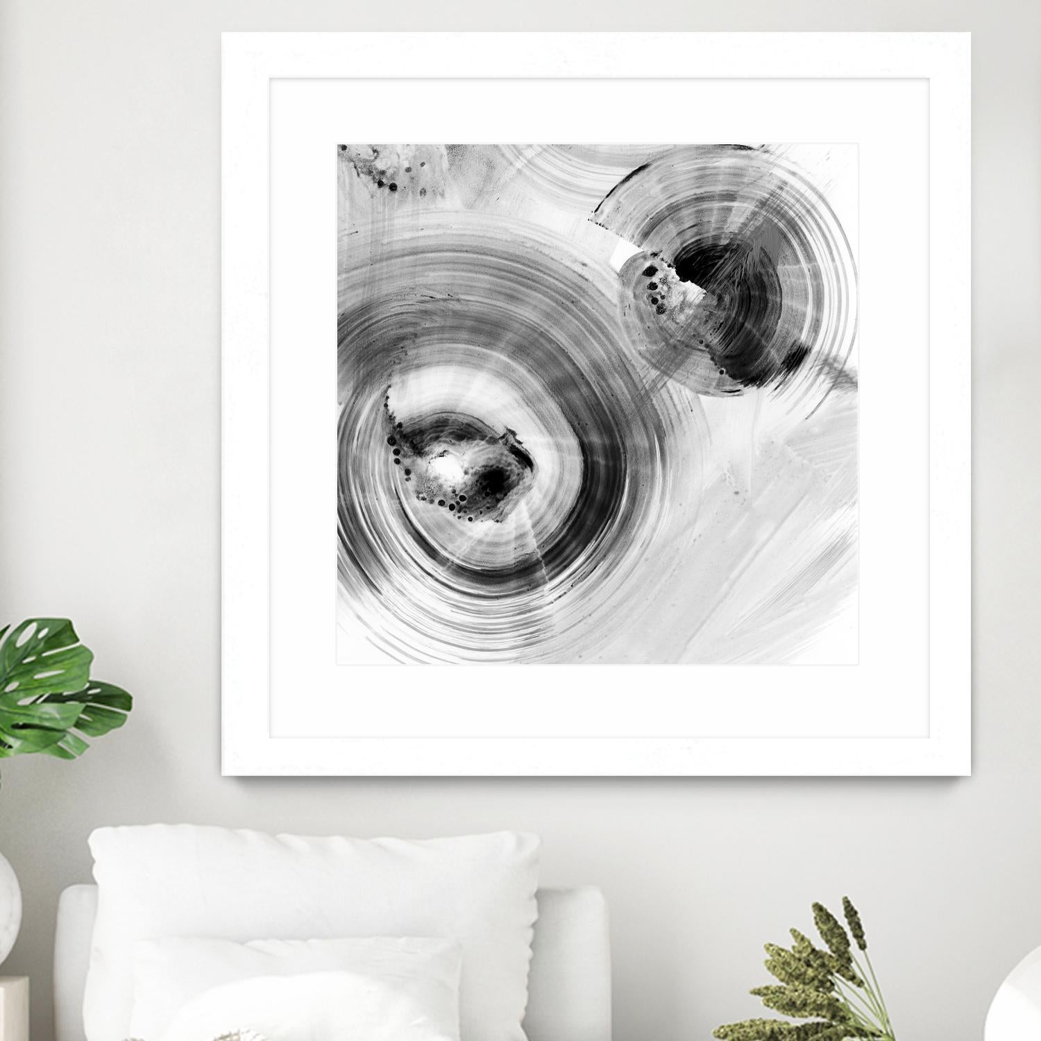 Reverse Ripple Effect I by Ethan Harper on GIANT ART - neutral abstract