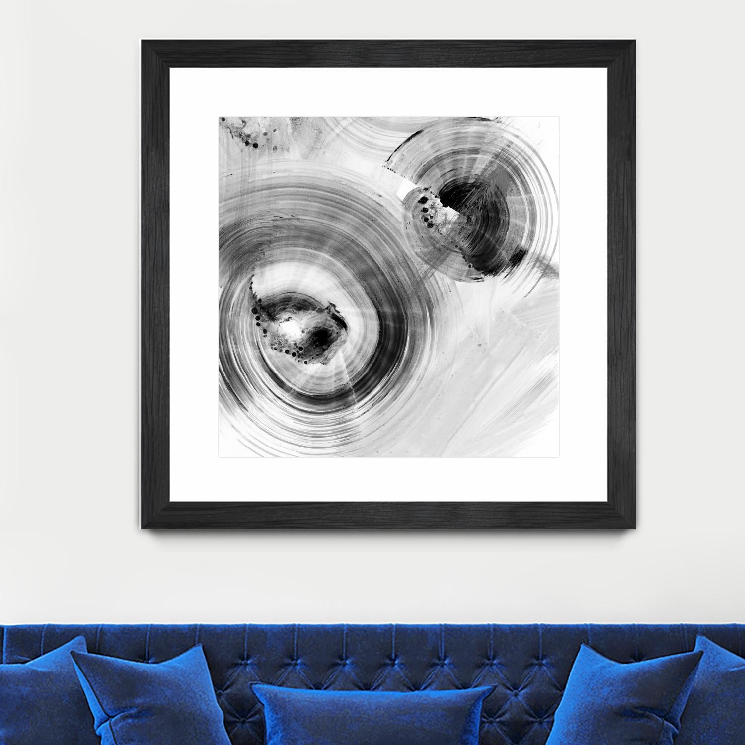 Reverse Ripple Effect I by Ethan Harper on GIANT ART - neutral abstract