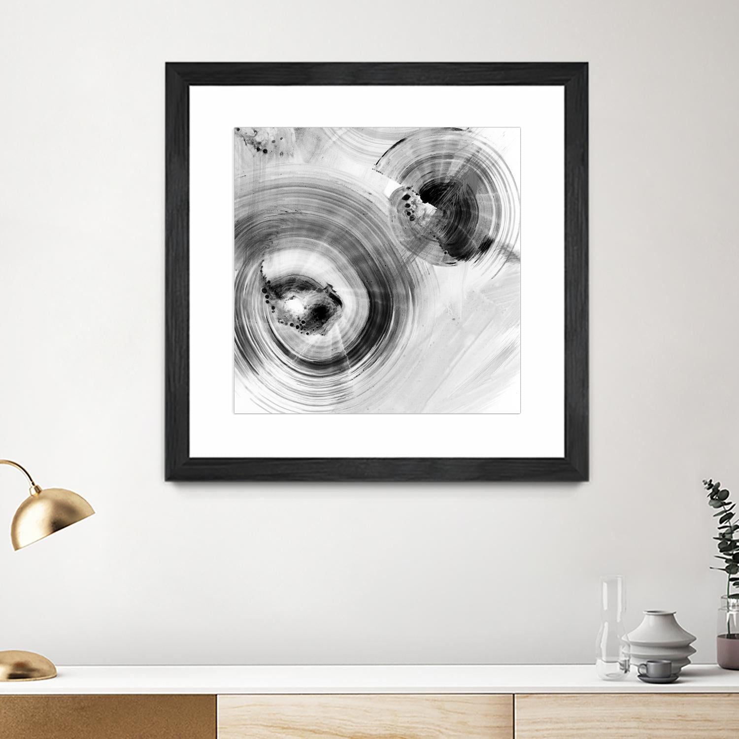 Reverse Ripple Effect I by Ethan Harper on GIANT ART - neutral abstract