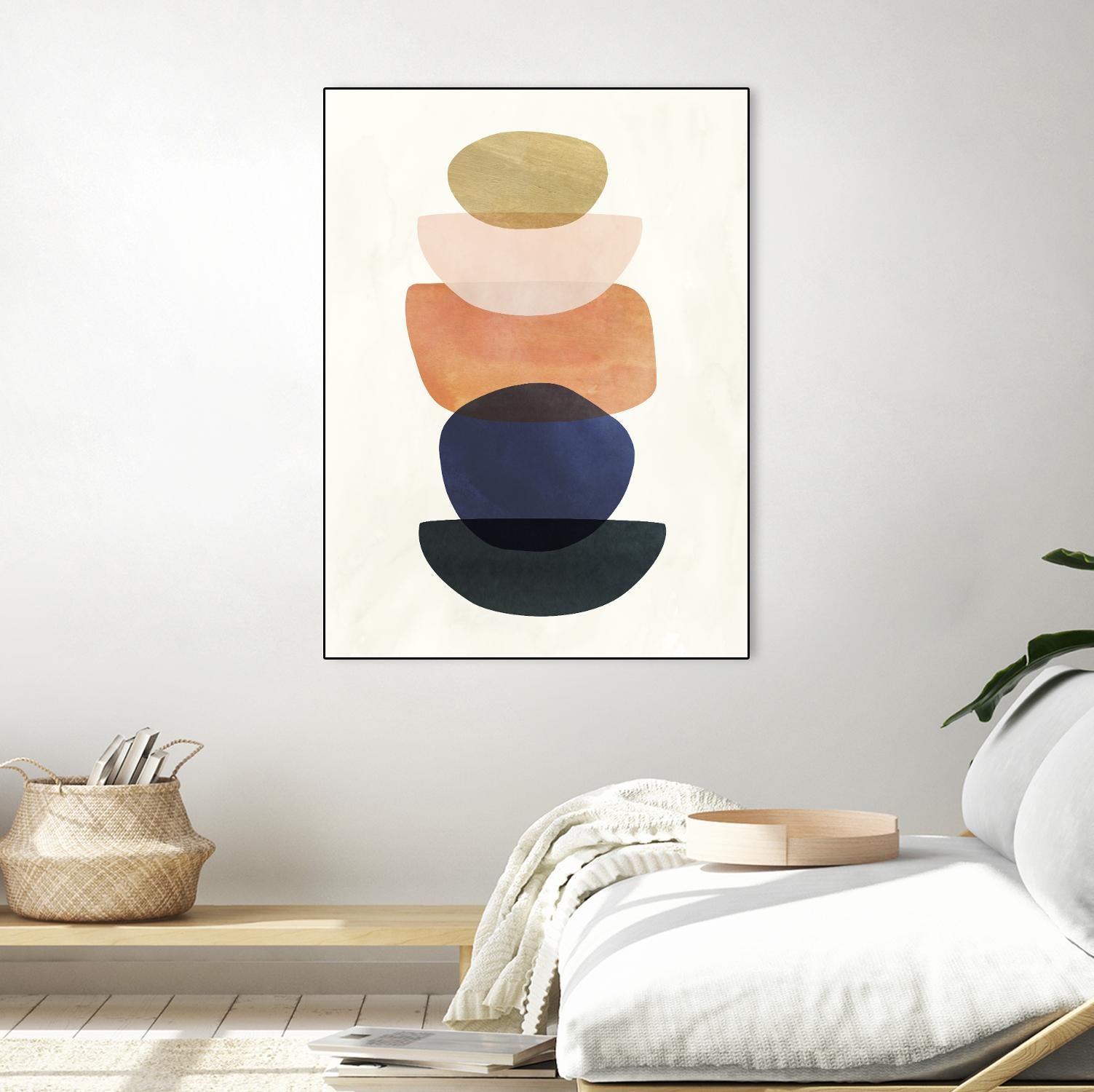 Mod Pods II by Victoria Borges on GIANT ART - blue abstract