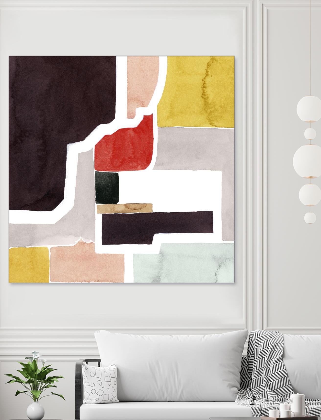 Color Blocking I by Grace Popp on GIANT ART - pastels abstract