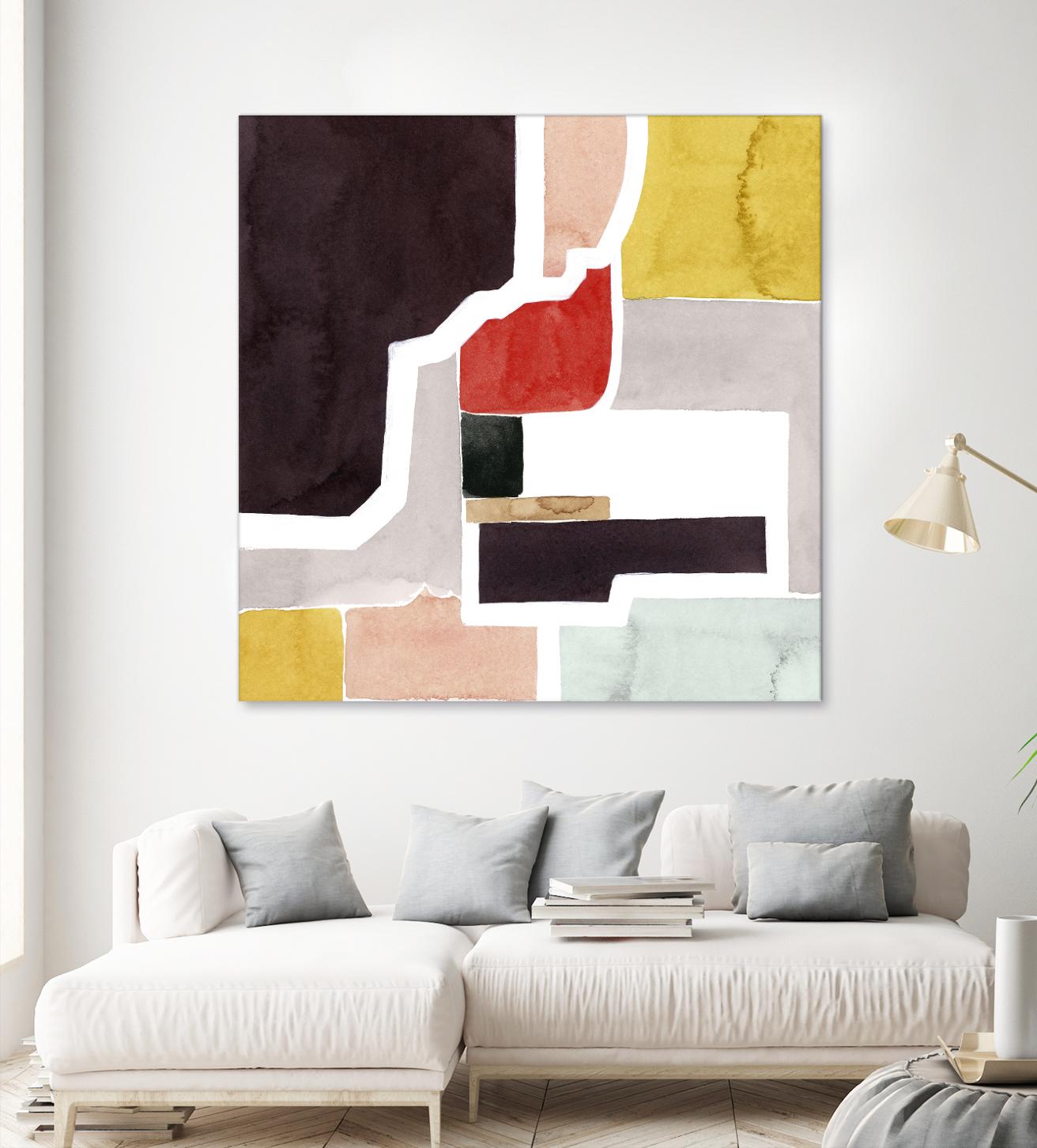 Color Blocking I by Grace Popp on GIANT ART - pastels abstract