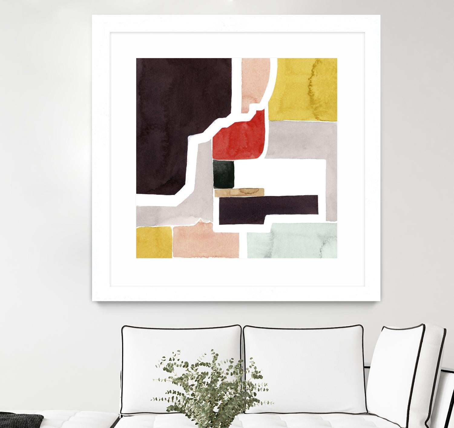 Color Blocking I by Grace Popp on GIANT ART - pastels abstract