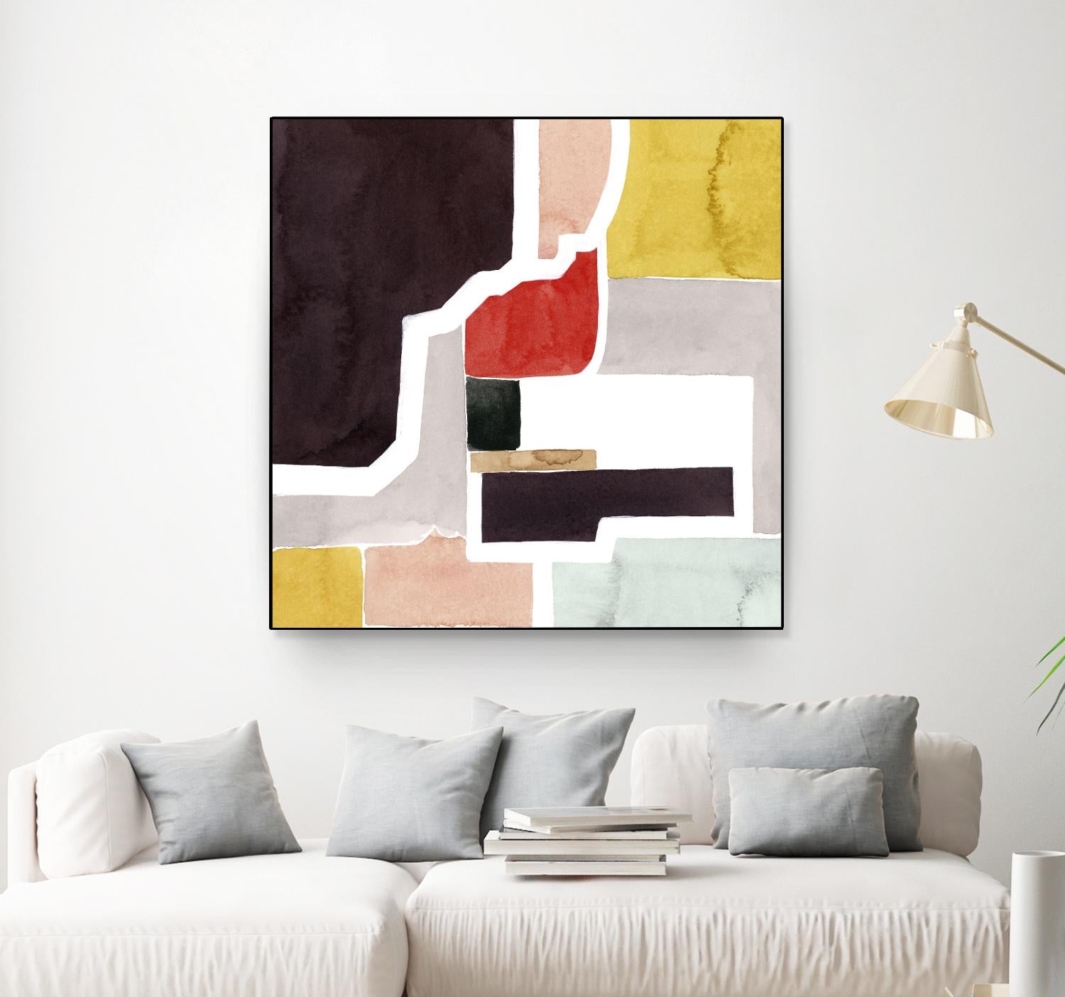 Color Blocking I by Grace Popp on GIANT ART - pastels abstract