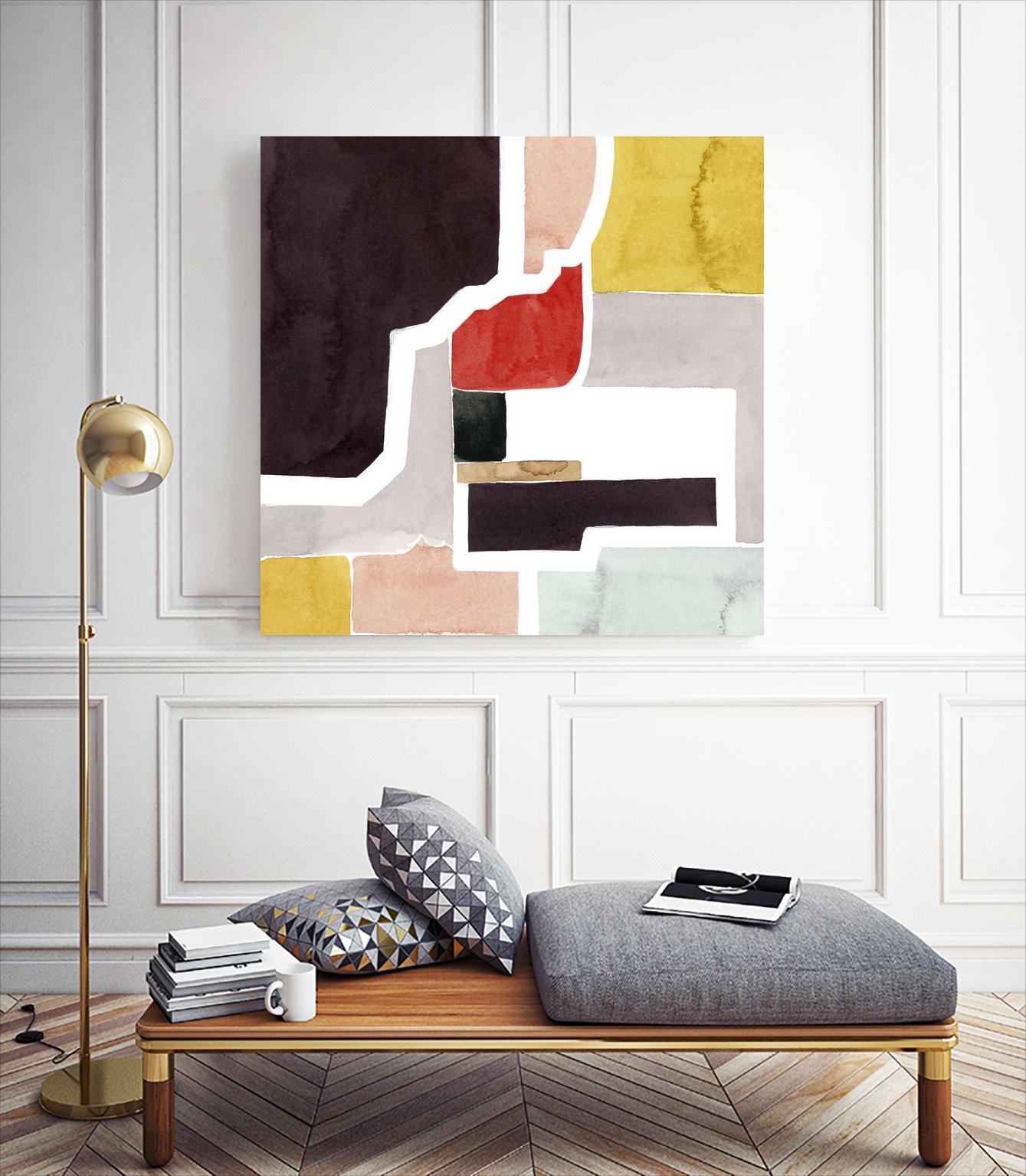 Color Blocking I by Grace Popp on GIANT ART - pastels abstract