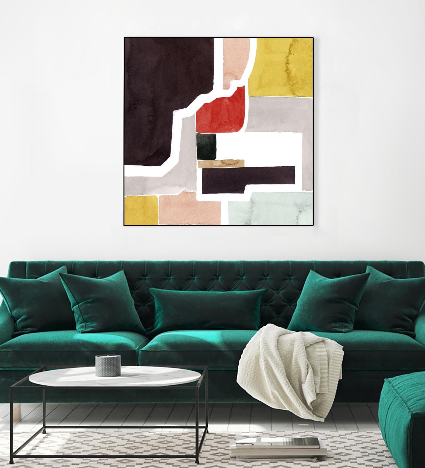 Color Blocking I by Grace Popp on GIANT ART - pastels abstract