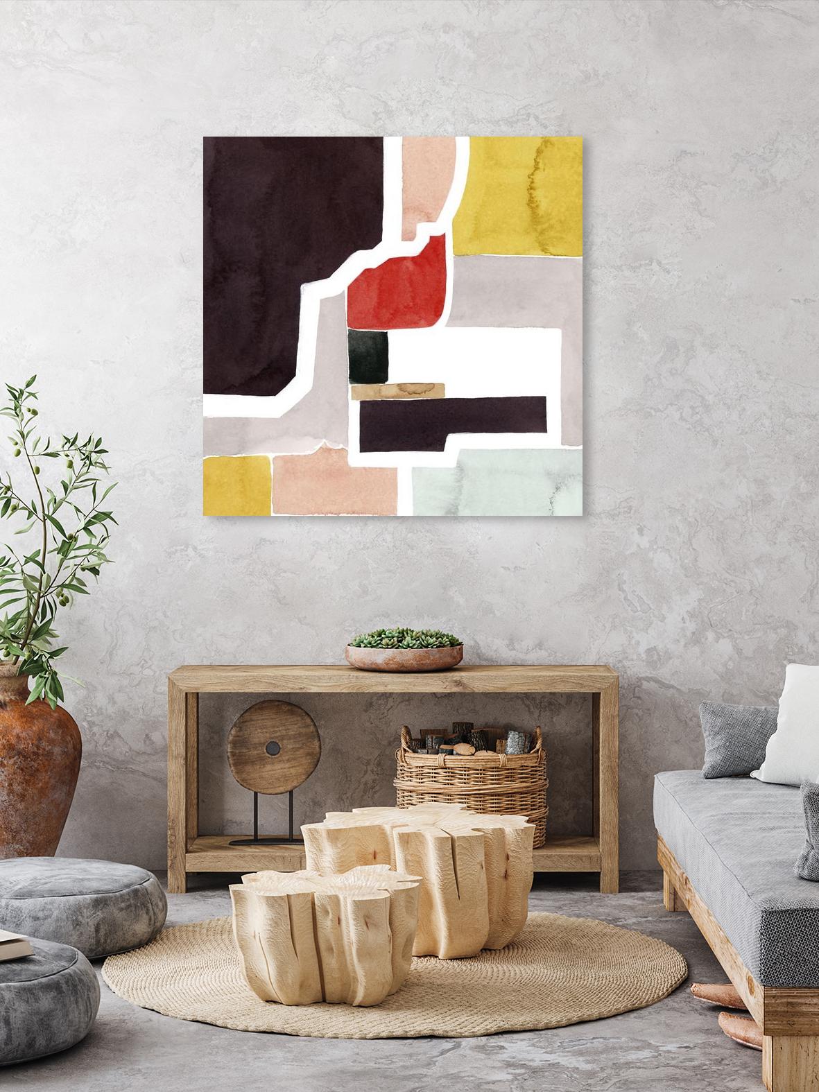 Color Blocking I by Grace Popp on GIANT ART - pastels abstract