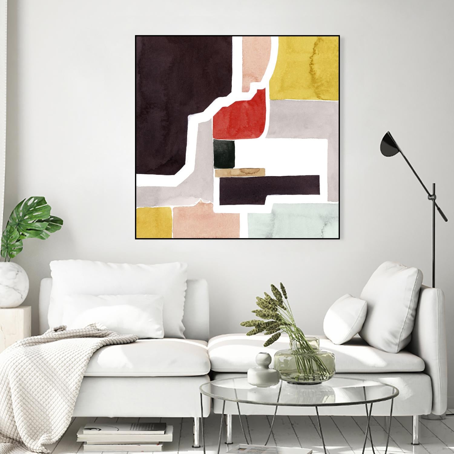 Color Blocking I by Grace Popp on GIANT ART - pastels abstract