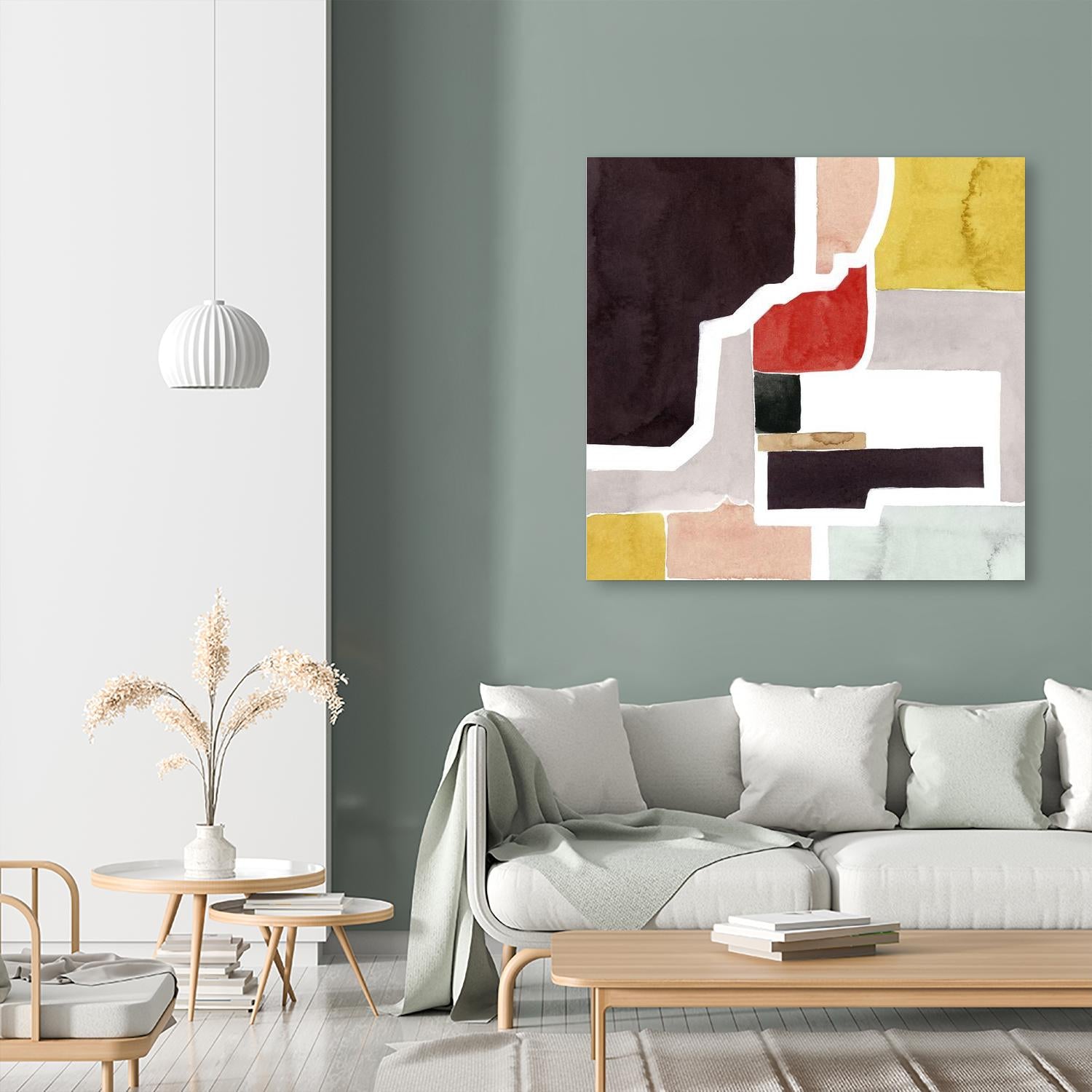 Color Blocking I by Grace Popp on GIANT ART - pastels abstract