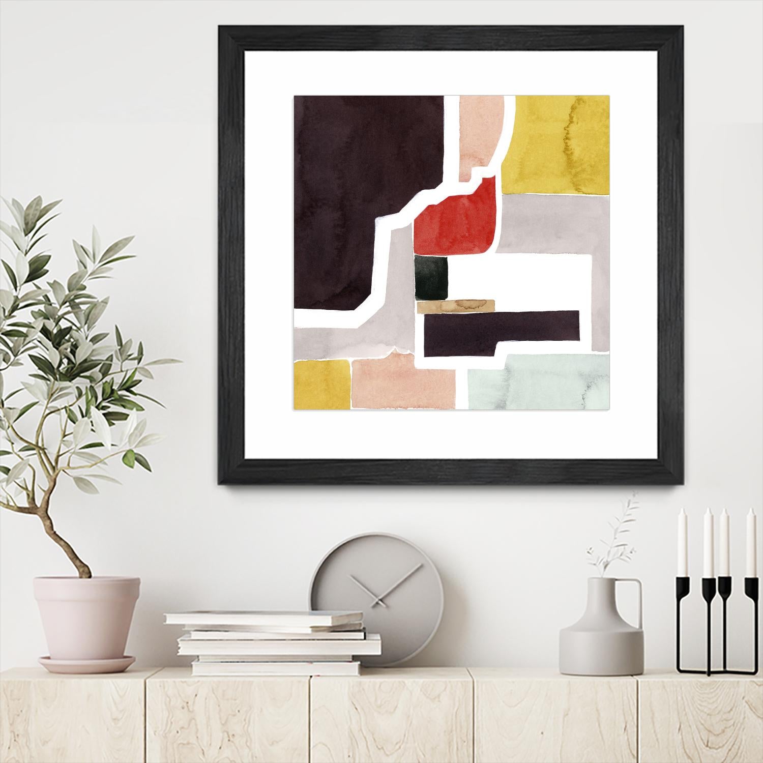 Color Blocking I by Grace Popp on GIANT ART - pastels abstract