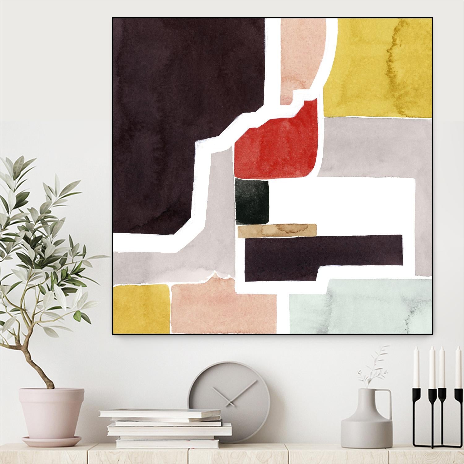 Color Blocking I by Grace Popp on GIANT ART - pastels abstract