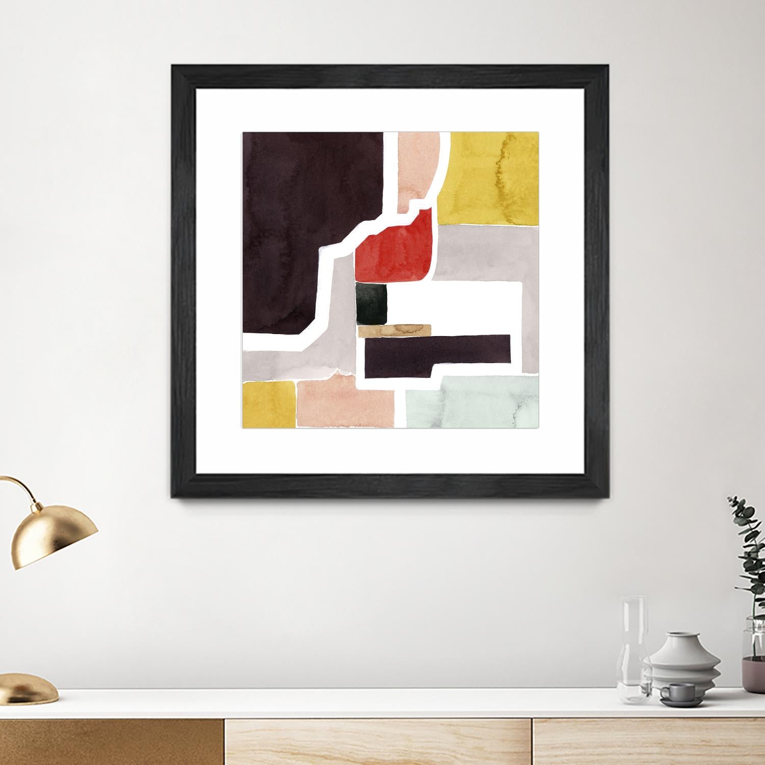 Color Blocking I by Grace Popp on GIANT ART - pastels abstract