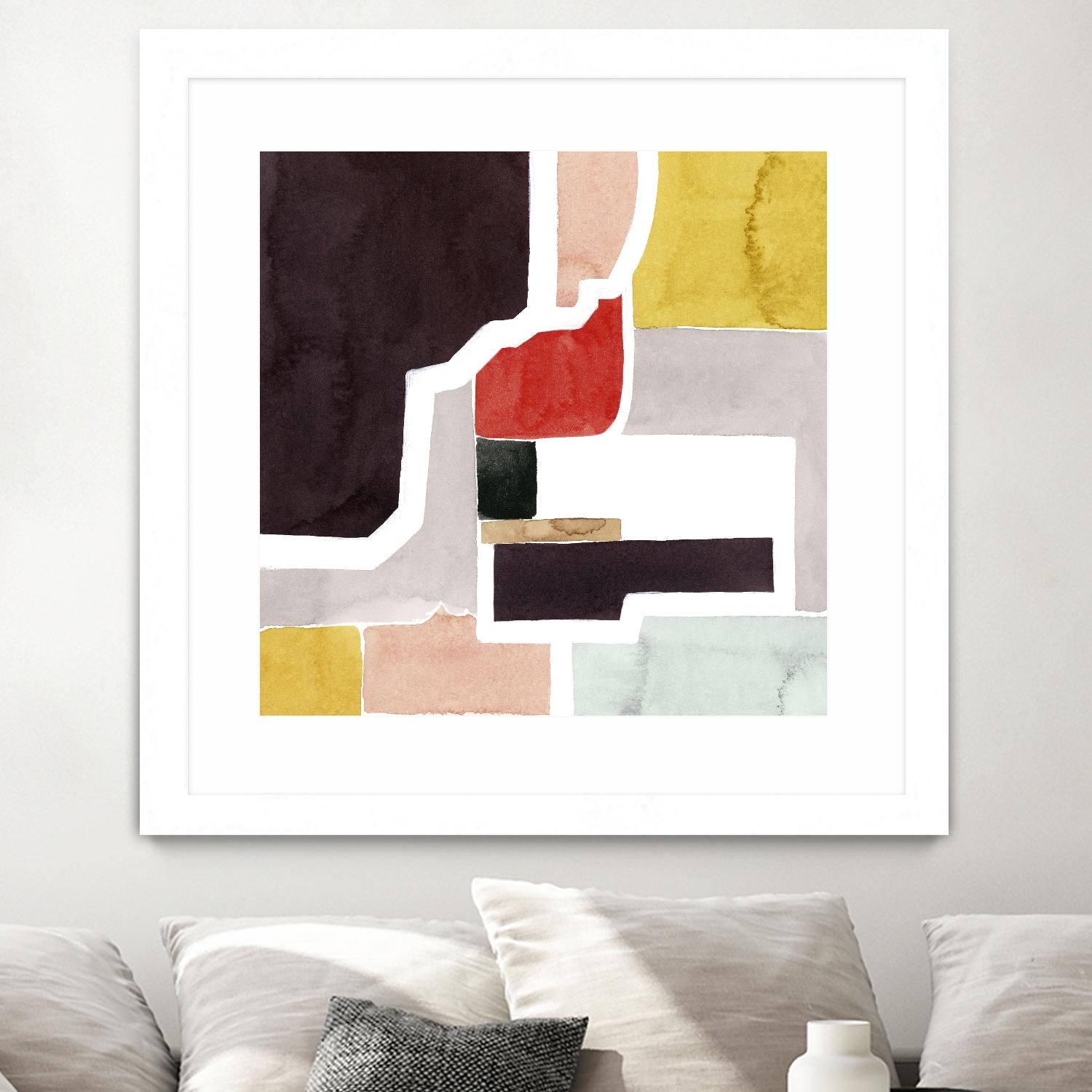 Color Blocking I by Grace Popp on GIANT ART - pastels abstract