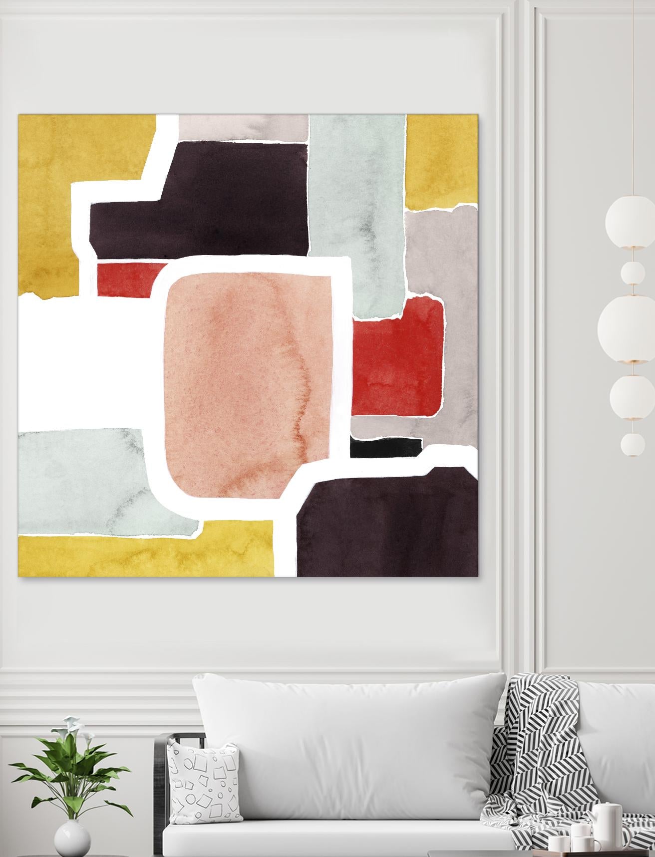 Color Blocking II by Grace Popp on GIANT ART - pastels abstract