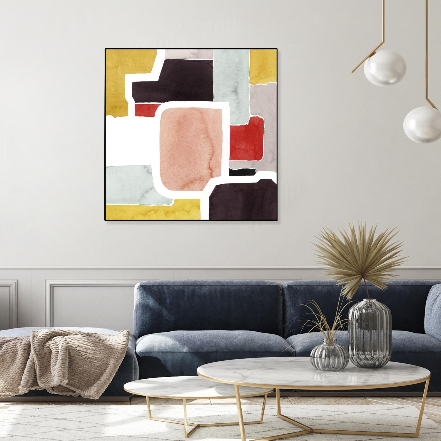 Color Blocking II by Grace Popp on GIANT ART - pastels abstract