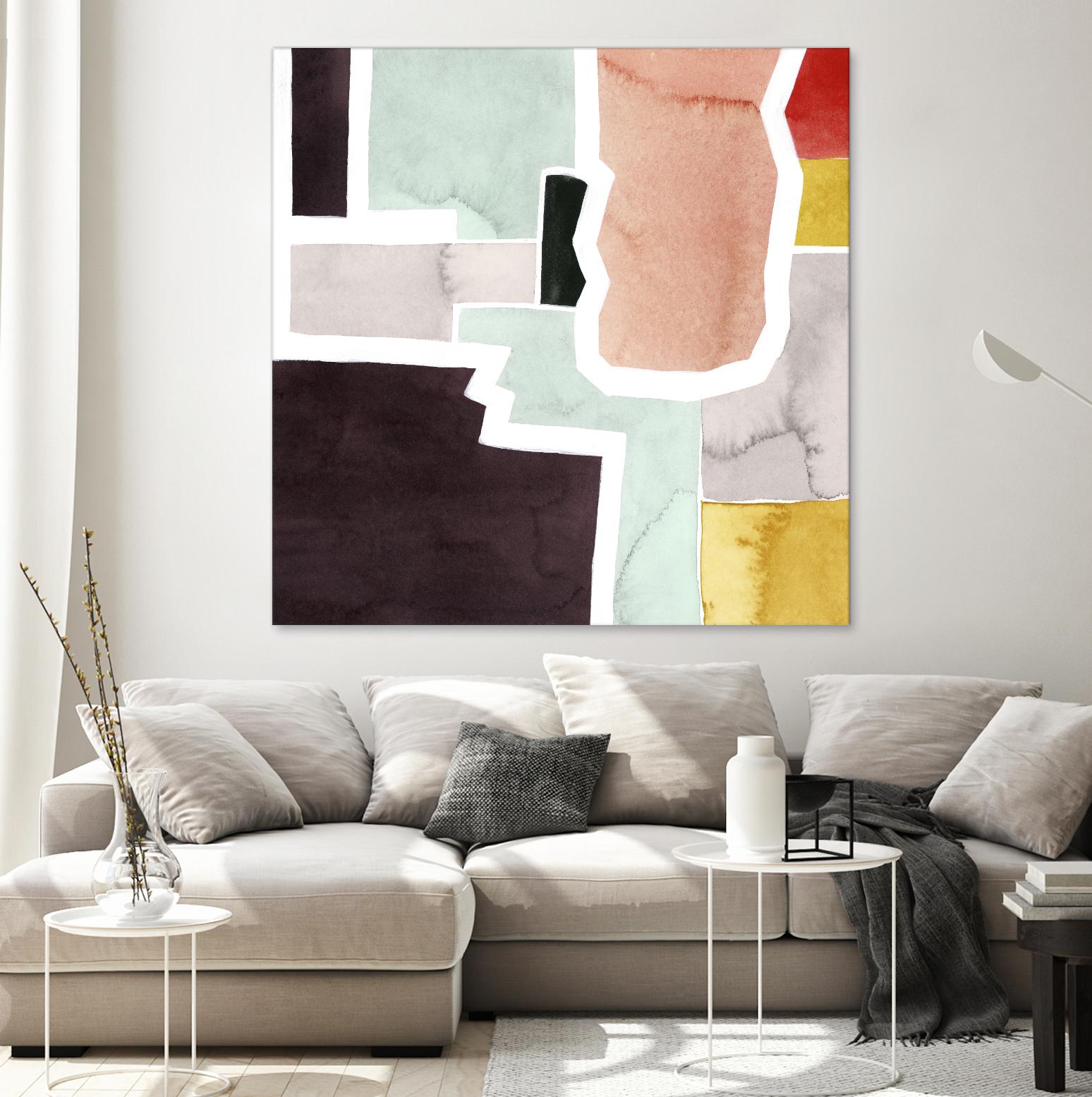 Color Blocking III by Grace Popp on GIANT ART - pastels abstract