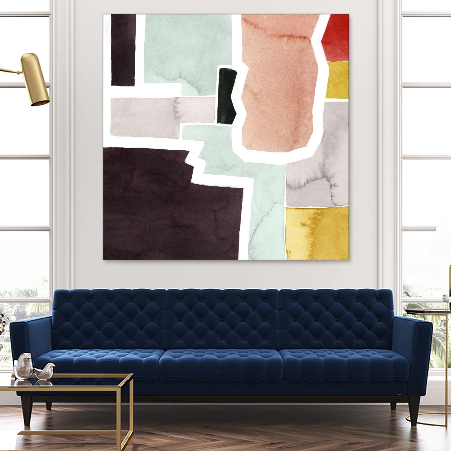 Color Blocking III by Grace Popp on GIANT ART - pastels abstract