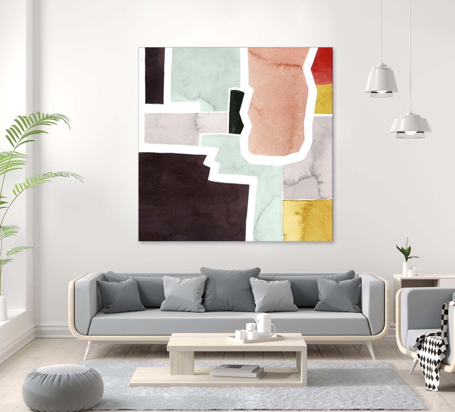Color Blocking III by Grace Popp on GIANT ART - pastels abstract