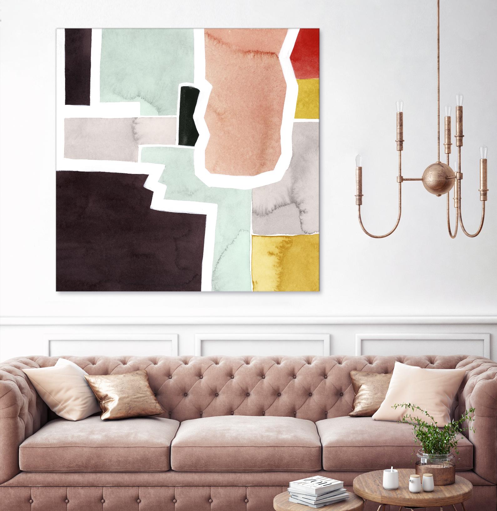 Color Blocking III by Grace Popp on GIANT ART - pastels abstract