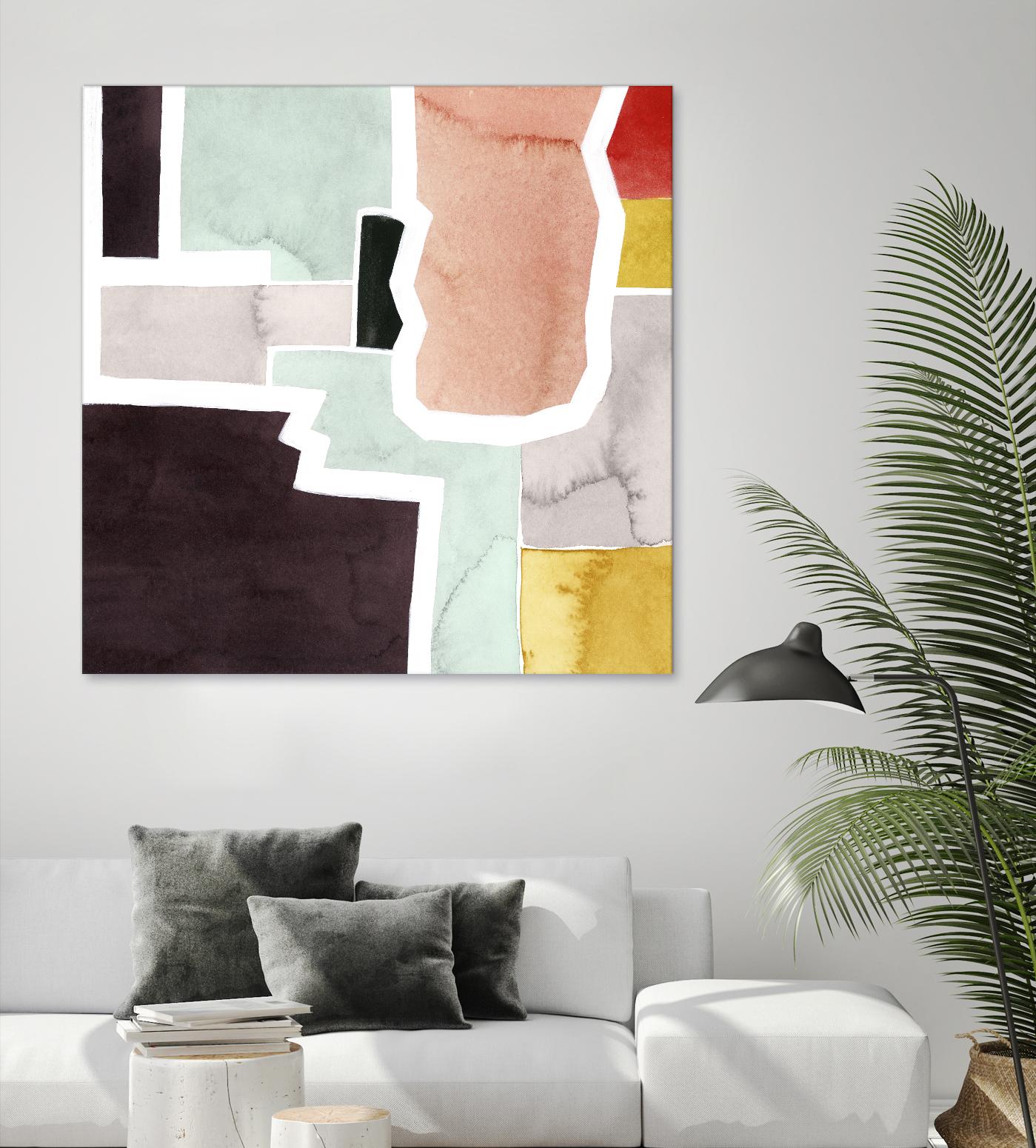 Color Blocking III by Grace Popp on GIANT ART - pastels abstract