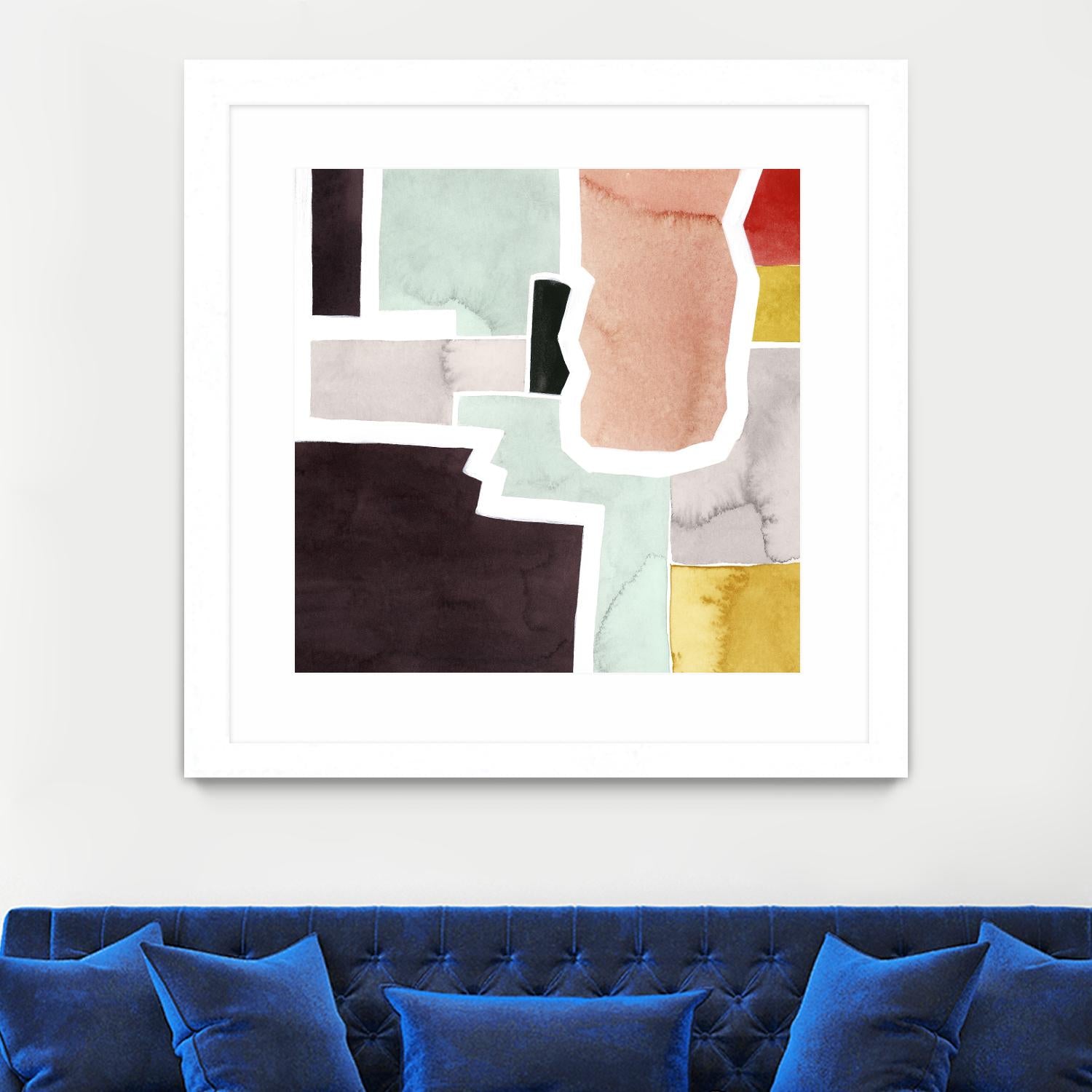 Color Blocking III by Grace Popp on GIANT ART - pastels abstract