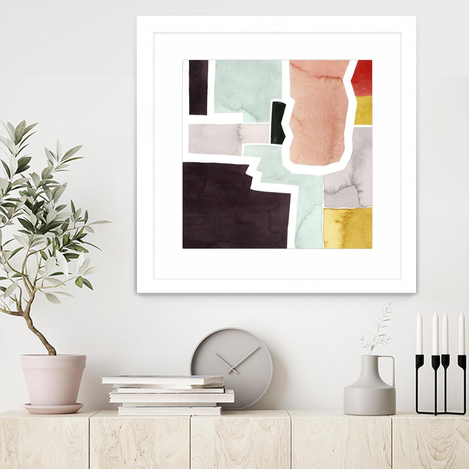 Color Blocking III by Grace Popp on GIANT ART - pastels abstract