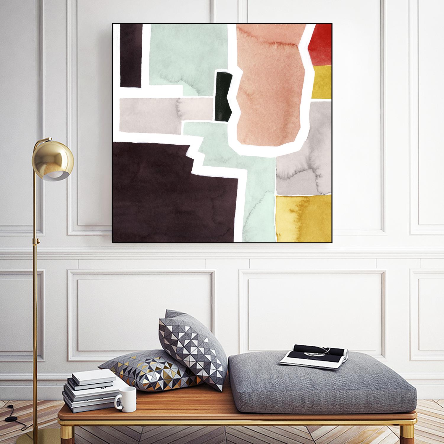 Color Blocking III by Grace Popp on GIANT ART - pastels abstract