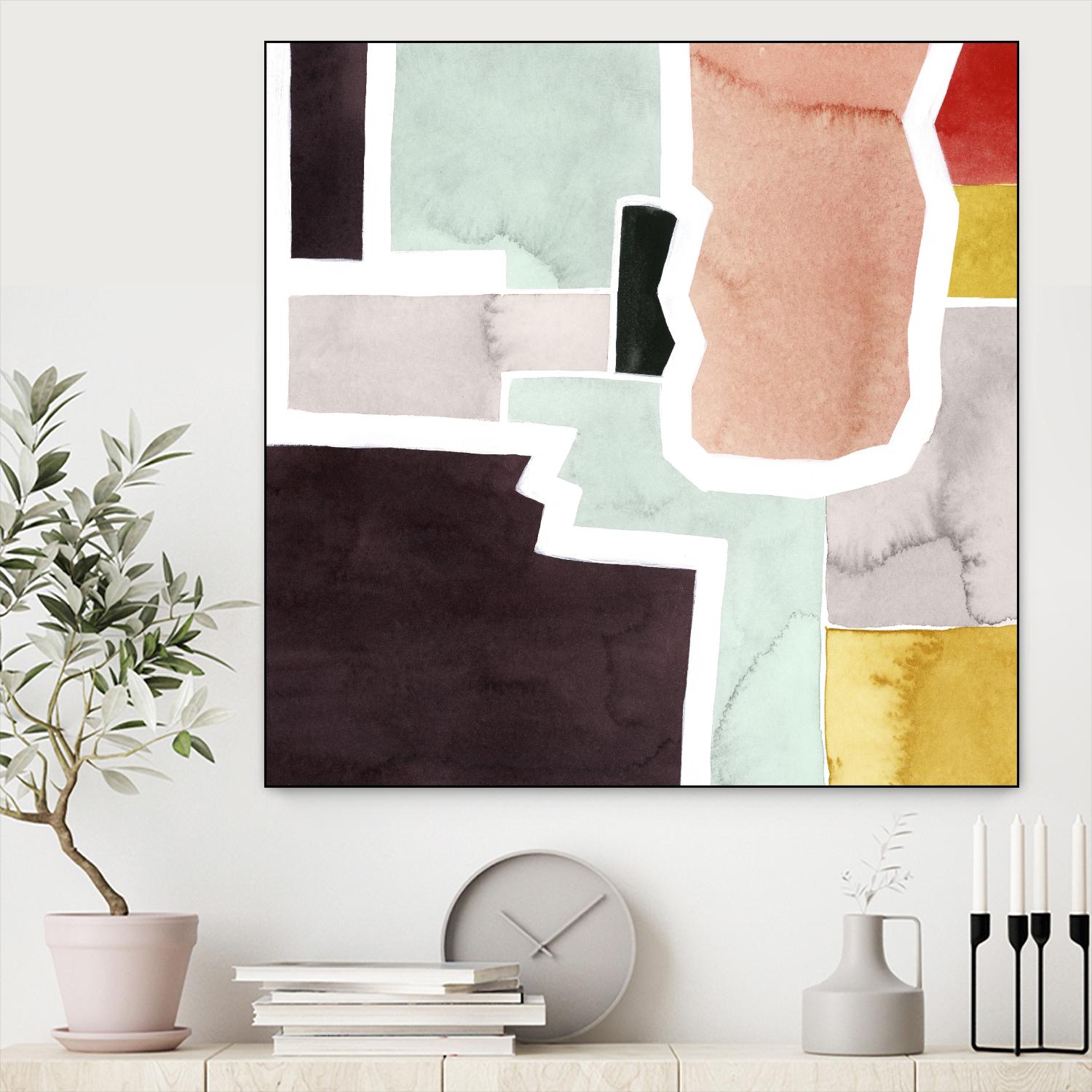 Color Blocking III by Grace Popp on GIANT ART - pastels abstract