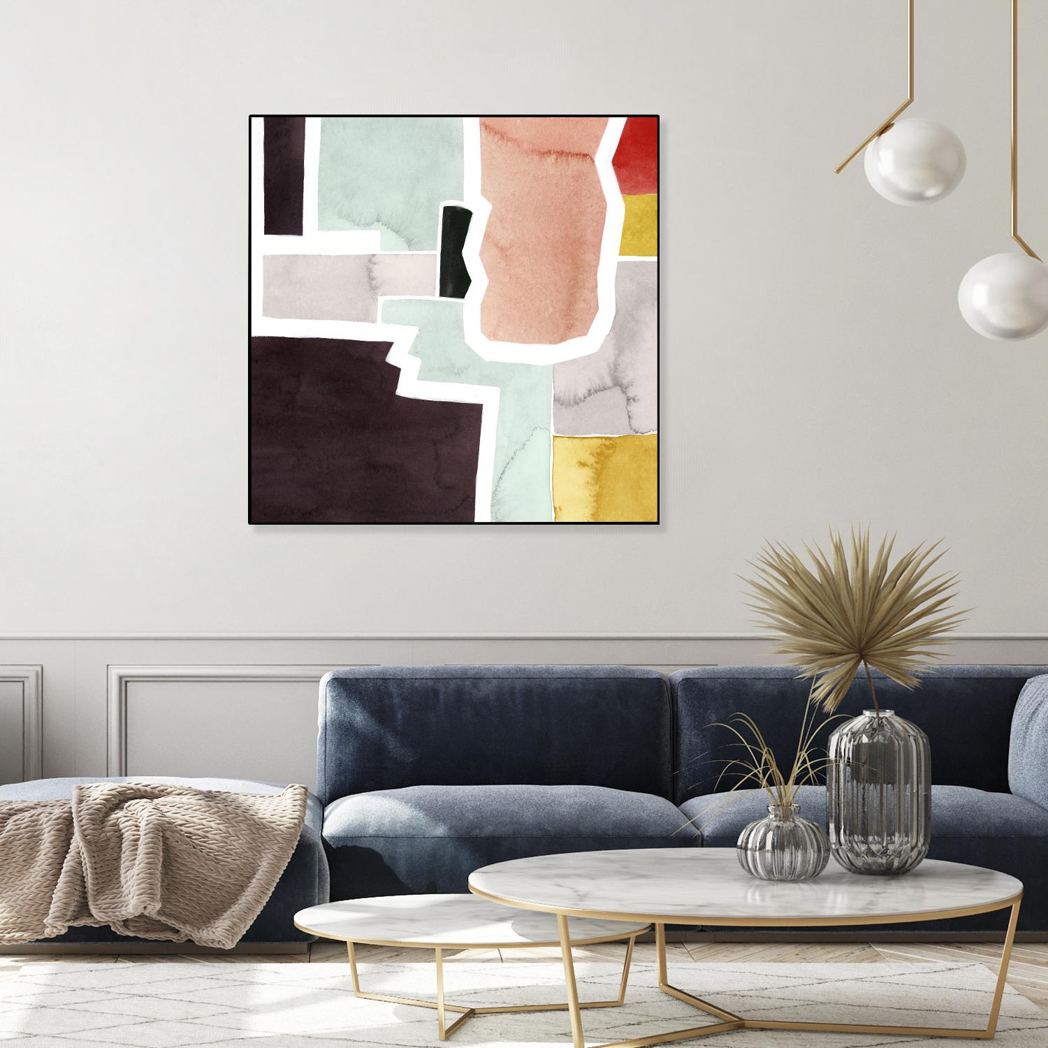 Color Blocking III by Grace Popp on GIANT ART - pastels abstract