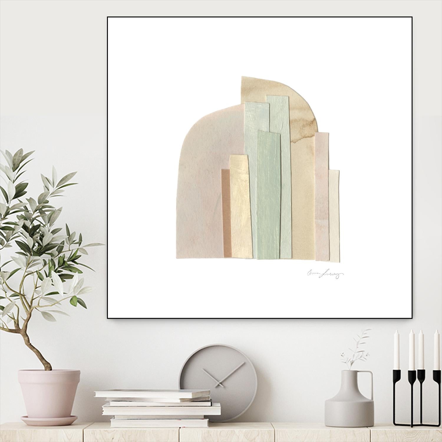 Flourescel I by Emma Scarvey on GIANT ART - pastels abstract