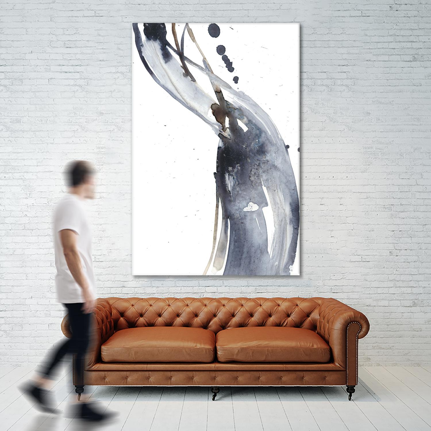 Paynes Twist I by Jennifer Goldberger on GIANT ART - neutral abstract