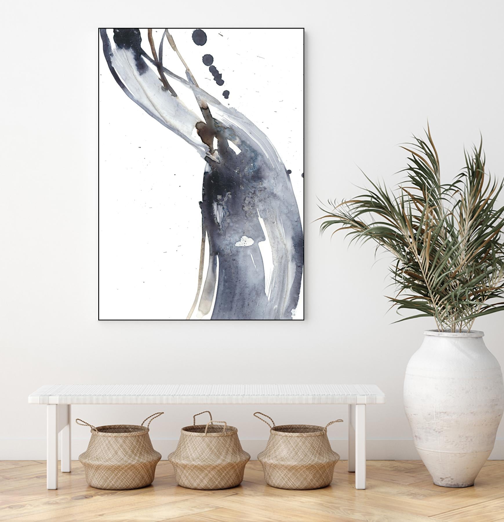 Paynes Twist I by Jennifer Goldberger on GIANT ART - neutral abstract