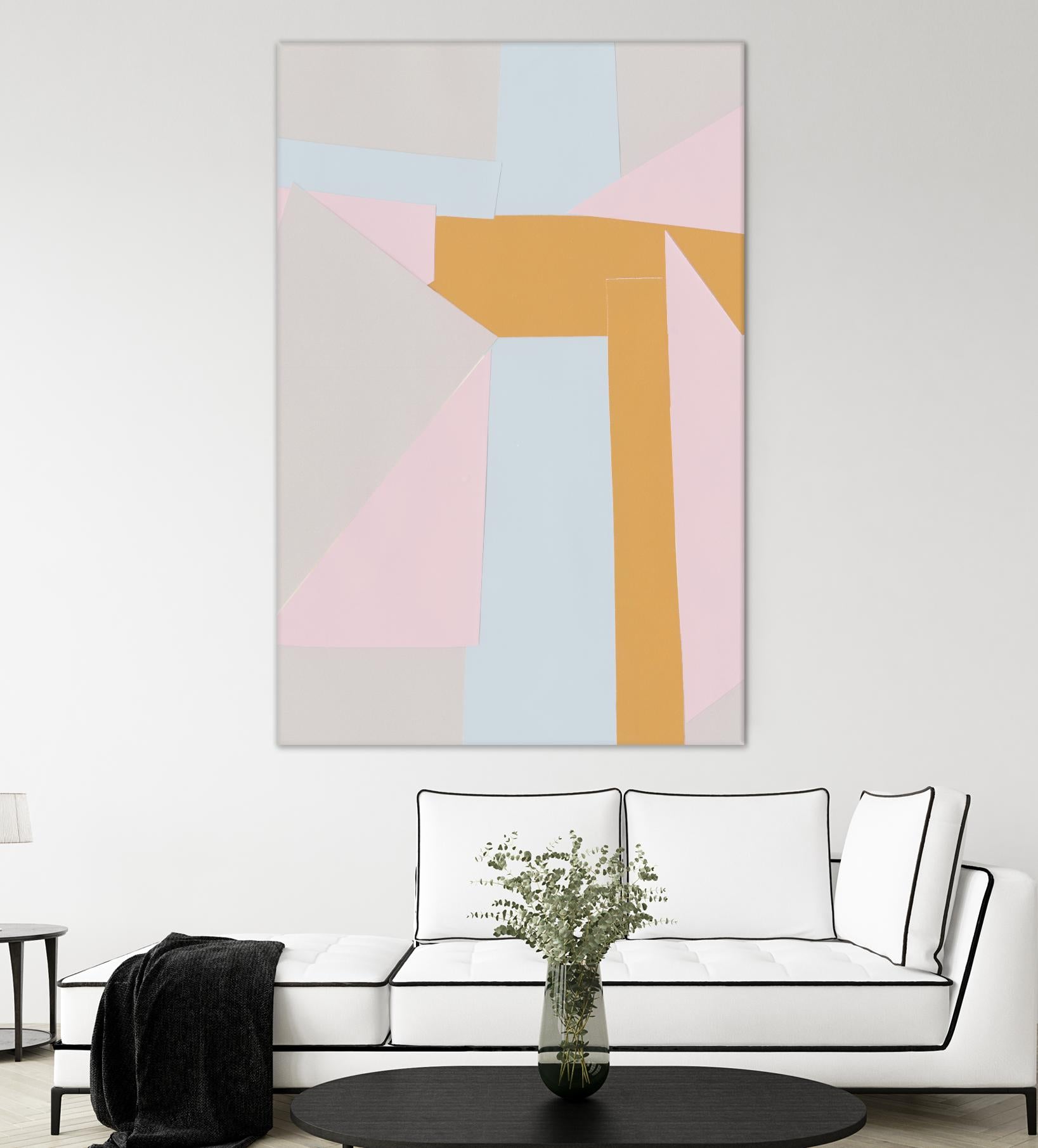 Soft Blocks II by Alicia Ludwig on GIANT ART - neutral abstract