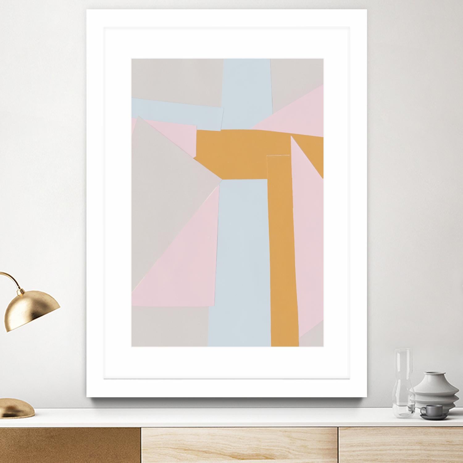 Soft Blocks II by Alicia Ludwig on GIANT ART - neutral abstract