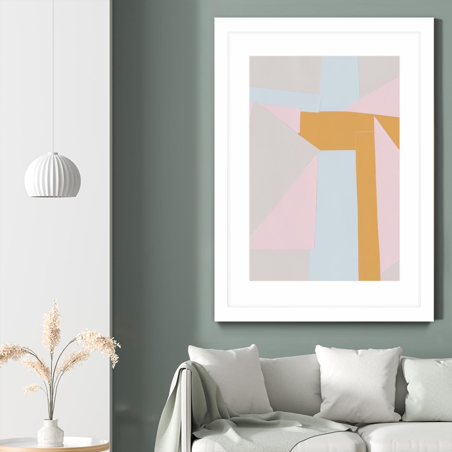 Soft Blocks II by Alicia Ludwig on GIANT ART - neutral abstract
