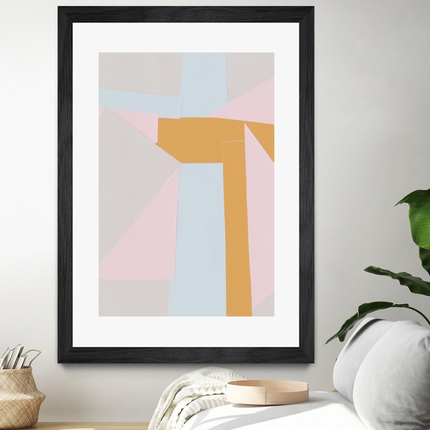 Soft Blocks II by Alicia Ludwig on GIANT ART - neutral abstract