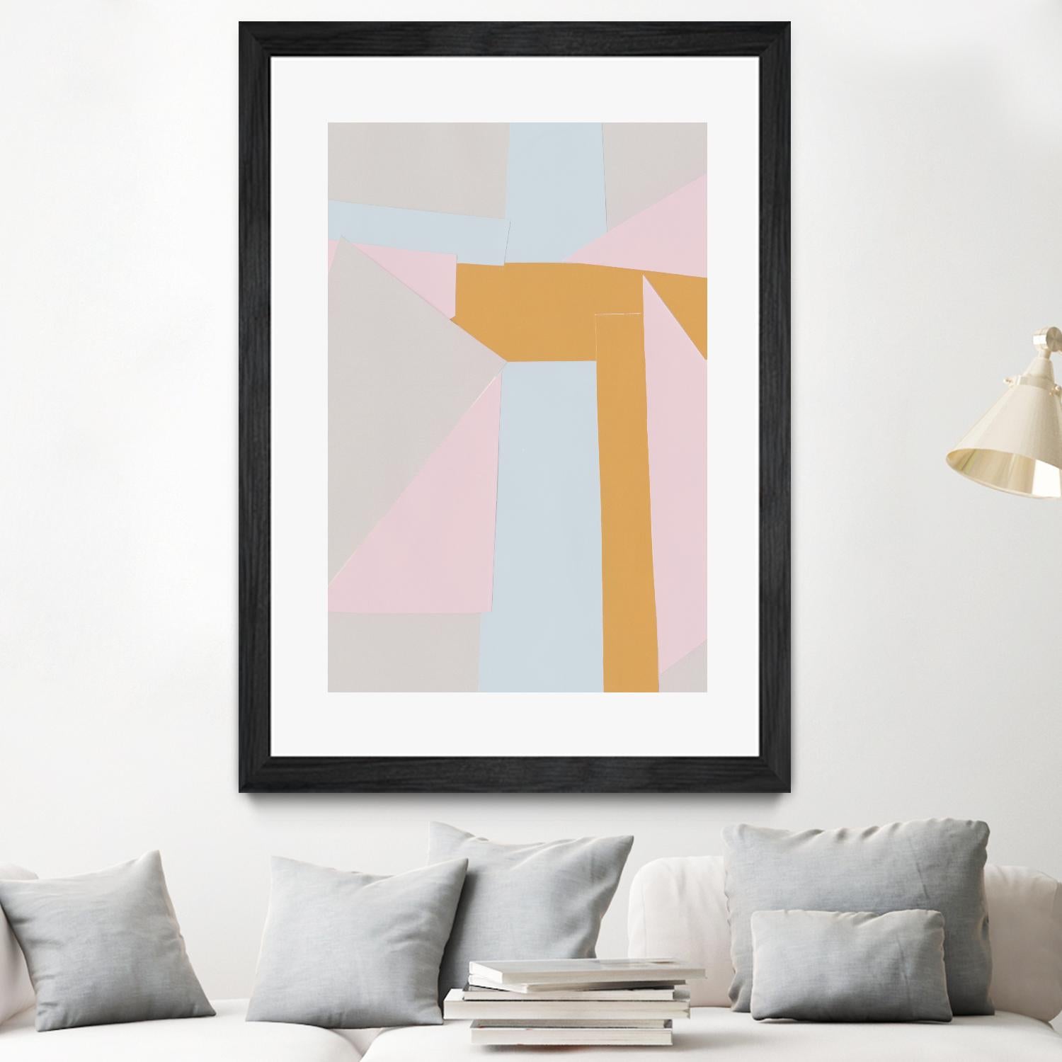 Soft Blocks II by Alicia Ludwig on GIANT ART - neutral abstract