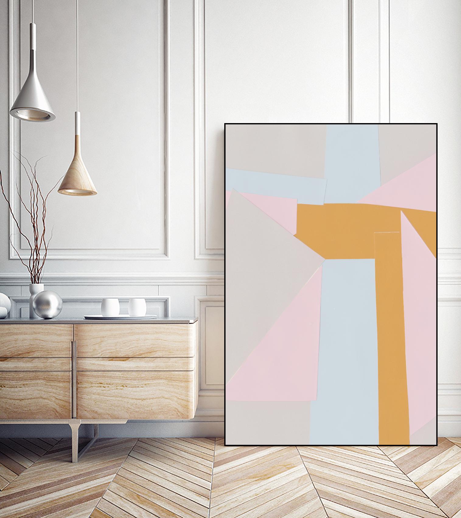 Soft Blocks II by Alicia Ludwig on GIANT ART - neutral abstract